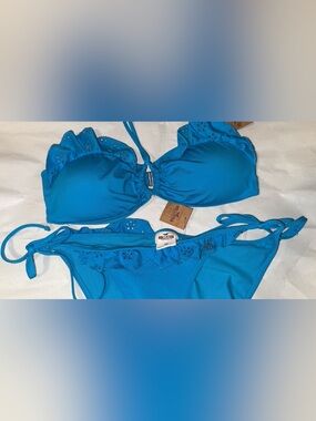 Betty’s Vintage HCO Hollister Blue Ruffle Bikini Set